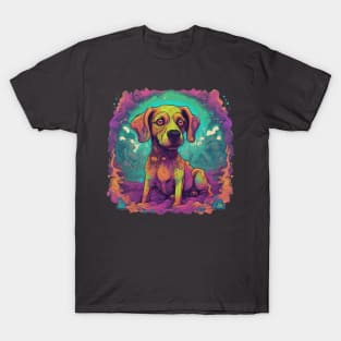 Psychedelic Dog Cute Pupper T-Shirt